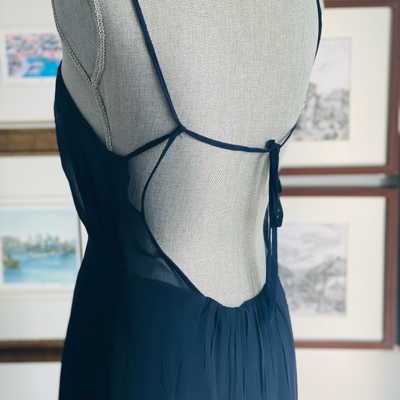 BA&SH Navy dress - Picture 2 of 7
